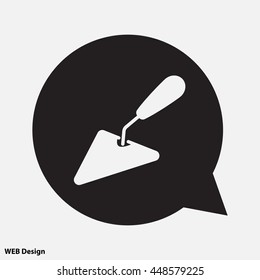 Web line icon. Trowel