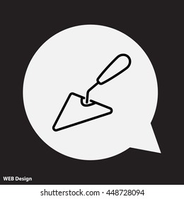Web line icon. Trowel