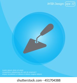 Web line icon. Trowel