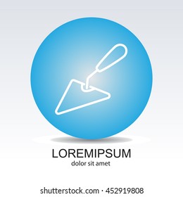 Web line icon. Trowel