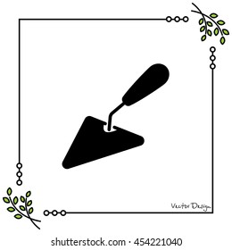 Web line icon. Trowel