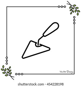 Web line icon. Trowel