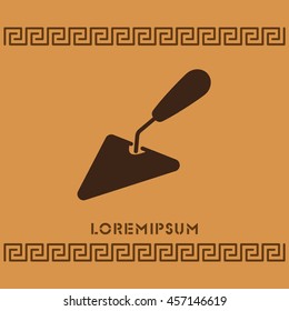 Web line icon. Trowel