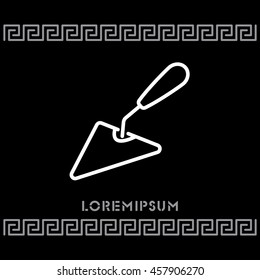 Web line icon. Trowel