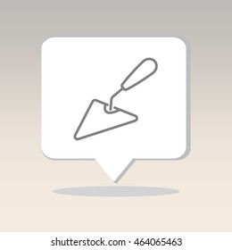 Web line icon. Trowel