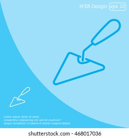 Web line icon. Trowel