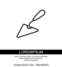Web line icon. Trowel