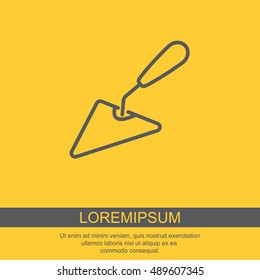 Web line icon. Trowel