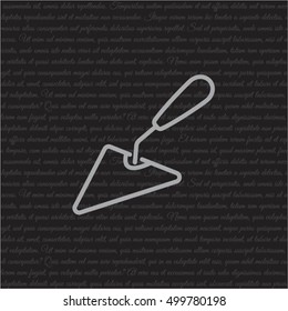 Web line icon. Trowel