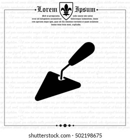 Web line icon. Trowel