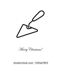 Web line icon. Trowel
