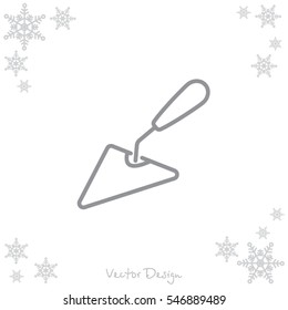 Web line icon. Trowel
