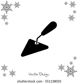 Web line icon. Trowel