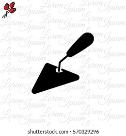 Web line icon. Trowel
