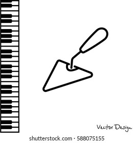 Web line icon. Trowel