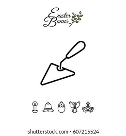 Web line icon. Trowel