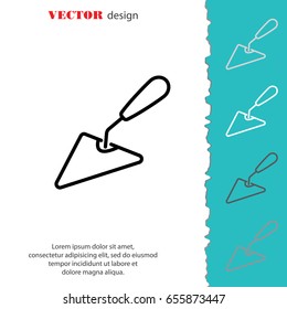 Web line icon. Trowel