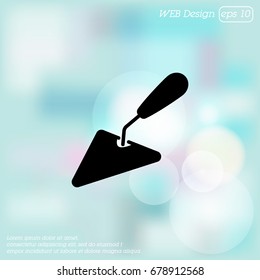 Web line icon. Trowel