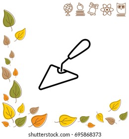 Web line icon. Trowel