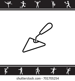 Web line icon. Trowel
