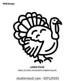 Web line icon - Turkey