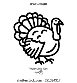 Web line icon. Turkey
