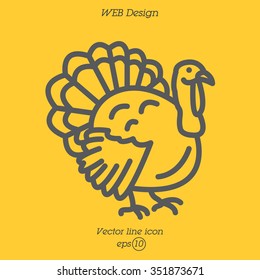 Web line icon. Turkey