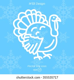 Web line icon. Turkey