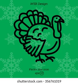 Web line icon. Turkey