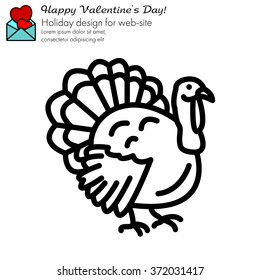Web line icon. Turkey