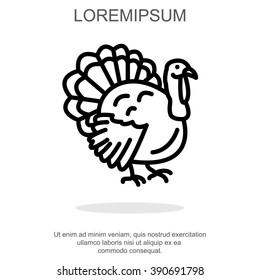 Web line icon. Turkey