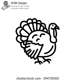 Web line icon. Turkey