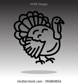 Web line icon. Turkey