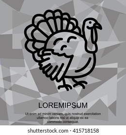 Web line icon. Turkey