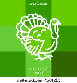 Web line icon. Turkey