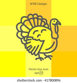 Web line icon. Turkey