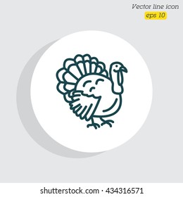 Web line icon. Turkey