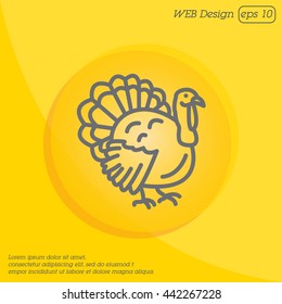 Web line icon. Turkey