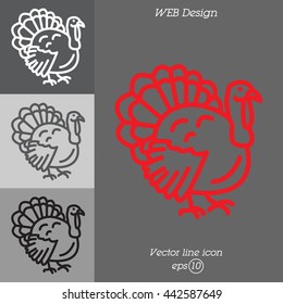 Web line icon. Turkey