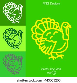 Web line icon. Turkey