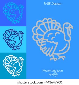 Web line icon. Turkey