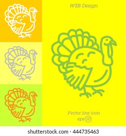 Web line icon. Turkey