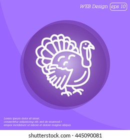 Web line icon. Turkey