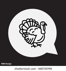 Web line icon. Turkey
