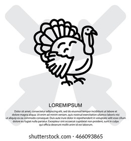 Web line icon. Turkey