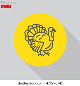 Web line icon. Turkey