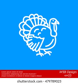 Web line icon. Turkey