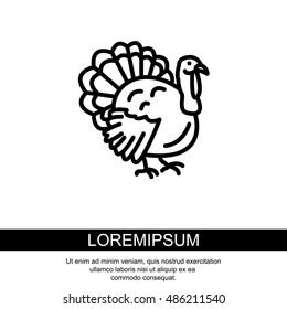 Web line icon. Turkey