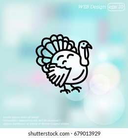 Web line icon. Turkey