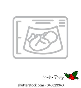 Web line icon. Ultrasonography